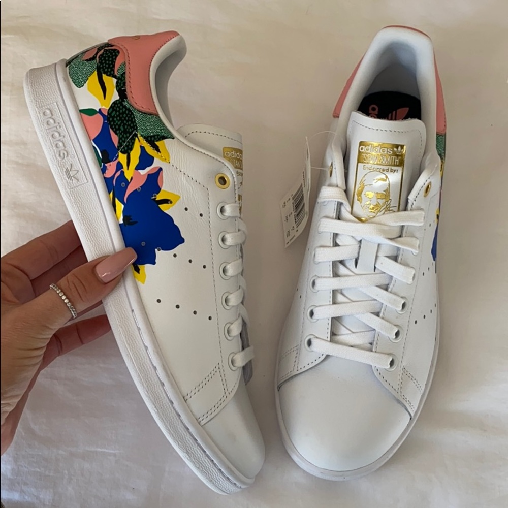 NWT Adidas Stan smith floral - Picture 5 of 8